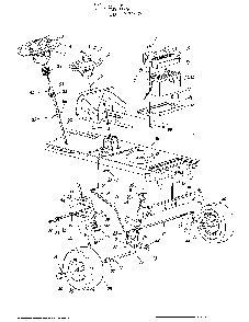 Lawn tractor/front wheel chart Diagram and Parts List for 33566  MTD Lawn Tractor