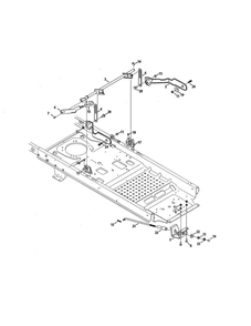 Deck Lift Diagram and Parts List for 17BRCACA099  MTD Lawn Mower