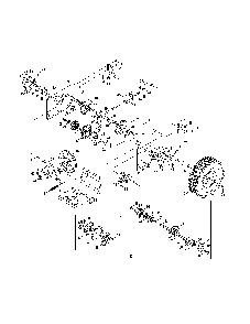 Wheels/gearbox/driveshaft Diagram and Parts List for 31AS5BHE799  MTD Snow Blower