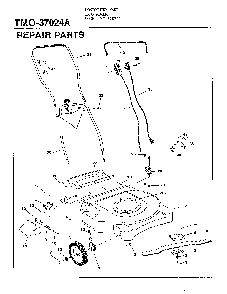 3hp 20" rotary mower Diagram and Parts List for 37024A  MTD Lawn Mower