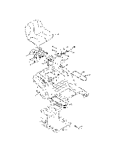Seat & fender Diagram and Parts List for 13AL795T057  MTD Lawn Tractor