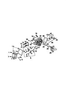 Cylinder Head Diagram and Parts List for 952Z170-V0B  MTD Engine