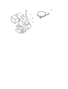Cable Guide/Extension Cord Diagram and Parts List for 553  MTD Snow Blower