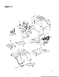 Style 2/hood Diagram and Parts List for SKU3104600  MTD Lawn Tractor