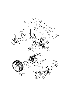 Drive/rear wheels Diagram and Parts List for 13AR91PS299  MTD Lawn Tractor