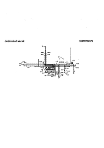 Over Head Valve 1 Diagram and Parts List for 665  MTD Lawn Tractor