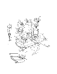 Deck Diagram and Parts List for 13AL47ST099  MTD Lawn Tractor