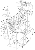 Page B Diagram and Parts List for 317-850-000 1987 MTD Snow Blower