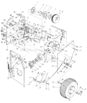 Page D Diagram and Parts List for 840-105 1988 MTD Snow Blower