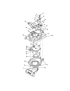 Deck/Impeller/Nozzle Diagram and Parts List for 24A-021H700  MTD Chipper Shredder