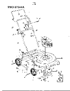3.5hp 20" rotary mower Diagram and Parts List for 37044A  MTD Lawn Mower