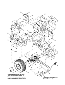 Transaxle Diagram and Parts List for 662  MTD Lawn Tractor