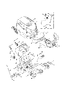 Hood Diagram and Parts List for 13AL78SS299  MTD Lawn Tractor
