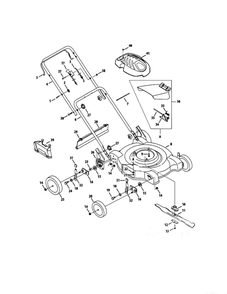 Part Location Diagram of 731-06265 MTD Engine Shroud