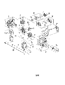 Fuel tank/short block Diagram and Parts List for 41DDZ20C799  MTD Trimmer