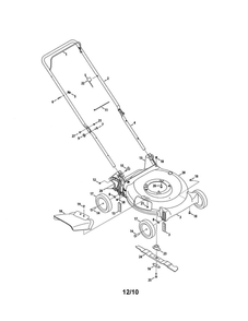 Lawn Mower Diagram and Parts List for 11A-A44E000  MTD Lawn Mower