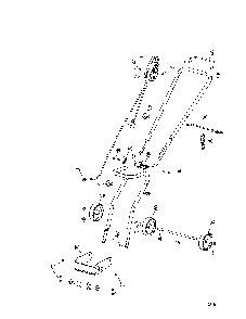 Handle/wheels/switch Diagram and Parts List for 31C-040-701  MTD Snow Blower