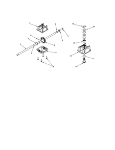 Upper Housing Assembly Diagram and Parts List for 260 THRU 279 MTD Lawn Mower