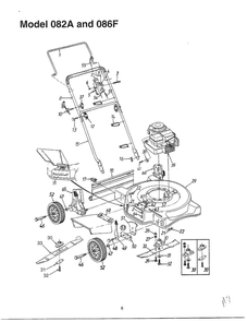 Lawn Mower 1 Diagram and Parts List for SKU3700909  MTD Lawn Mower