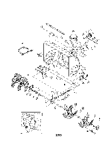 Auger and housing Diagram and Parts List for 31AM62EE799  MTD Snow Blower