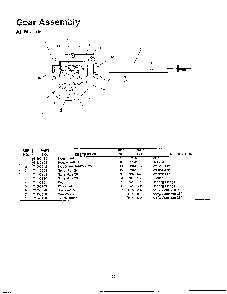 Gear assembly Diagram and Parts List for 614E  MTD Snow Blower