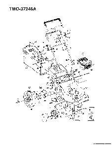 5hp 21" hi-wheel mower Diagram and Parts List for 37248A  MTD Lawn Mower
