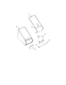 Bag Diagram and Parts List for 445  MTD Lawn Mower
