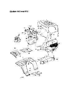 Hood - model 662 and 672 Diagram and Parts List for 13AQ675G062  MTD Lawn Tractor