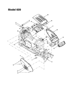 Hood/Grille 5 Diagram and Parts List for 608  MTD Lawn Tractor