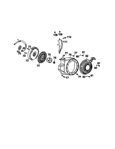 Blower Housing Diagram and Parts List for 952Z170-V0B  MTD Engine