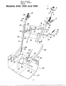 Snow Thrower 1 Diagram and Parts List for 850  Toro Leaf Blower / Vacuum