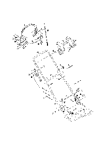 Drive & upper handles/console Diagram and Parts List for 12ABW35T799  MTD Lawn Mower