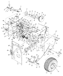 Page D Diagram and Parts List for 960-206 1989 MTD Snow Blower