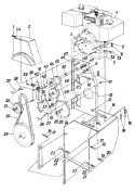 Page B Diagram and Parts List for 319-840-000 1989 MTD Snow Blower