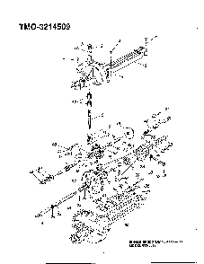 Single speed transaxle Diagram and Parts List for 3214509  MTD Lawn Tractor