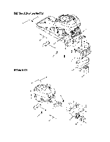 B&s 28 w/low muffler/b&s 21 Diagram and Parts List for 13AJ771G031  MTD Lawn Tractor