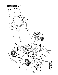 20" rotary mower page 2 Diagram and Parts List for 3708501  MTD Lawn Mower
