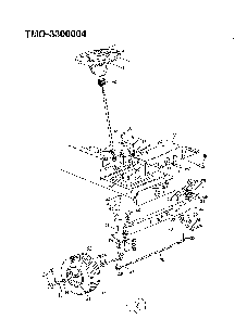 42" lawn tractor/wheel chart Diagram and Parts List for 3300004  MTD Lawn Tractor