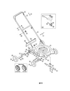 Lawn Mower Diagram and Parts List for 11A-034F200  MTD Lawn Mower