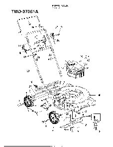 3.5hp 22" rotary mower Diagram and Parts List for 37061A  MTD Lawn Mower