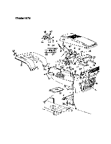 Part Location Diagram of 731-1531A MTD Hood