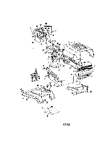 Hood Diagram and Parts List for 14BI845H129  MTD Lawn Tractor