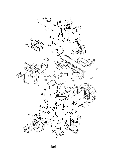 Log splitter Diagram and Parts List for 24B570F299  MTD Log Splitter