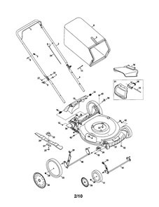 Lawn Mower Diagram and Parts List for TB130  MTD Lawn Mower