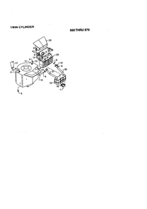 Twin Cylinder 2 Diagram and Parts List for 670  MTD Lawn Tractor