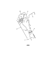 Handle Diagram and Parts List for 551  MTD Edger