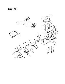 V-belt/auger pulley Diagram and Parts List for H763  MTD Snow Blower