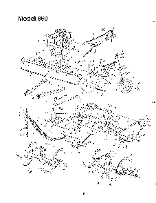 Tiller/belt/chain/tine Diagram and Parts List for 190-960  MTD Tiller