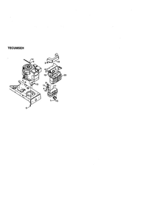 Tecumseh Air Flow Diagram and Parts List for 679  MTD Lawn Tractor