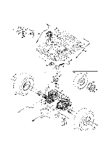Transmission Diagram and Parts List for 17BSDALD099  MTD Lawn Tractor